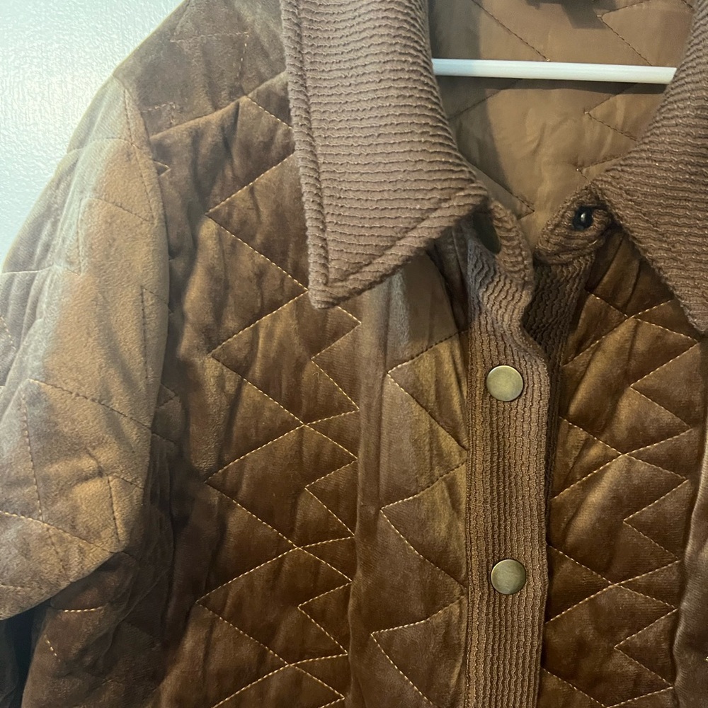 Velvet Hem & Thread Quilted Jacket - Picture 3 of 6